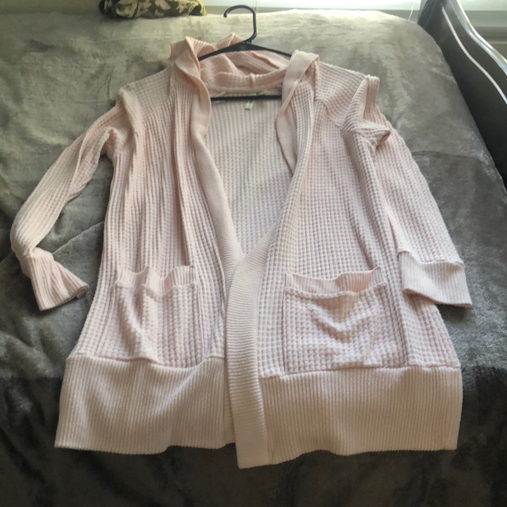 Baby pink cardigan